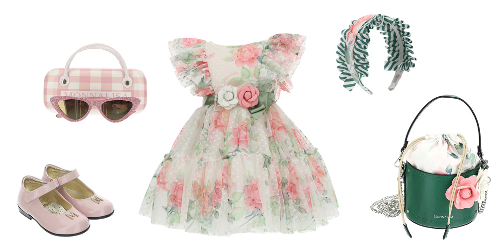 Ekskluzywna sukienka dla dziewczynki, tiulowa, w różowe kwiaty, na wesele, komunię, imprezę
